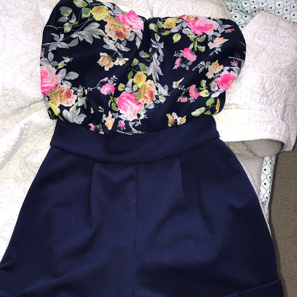 Navy romper